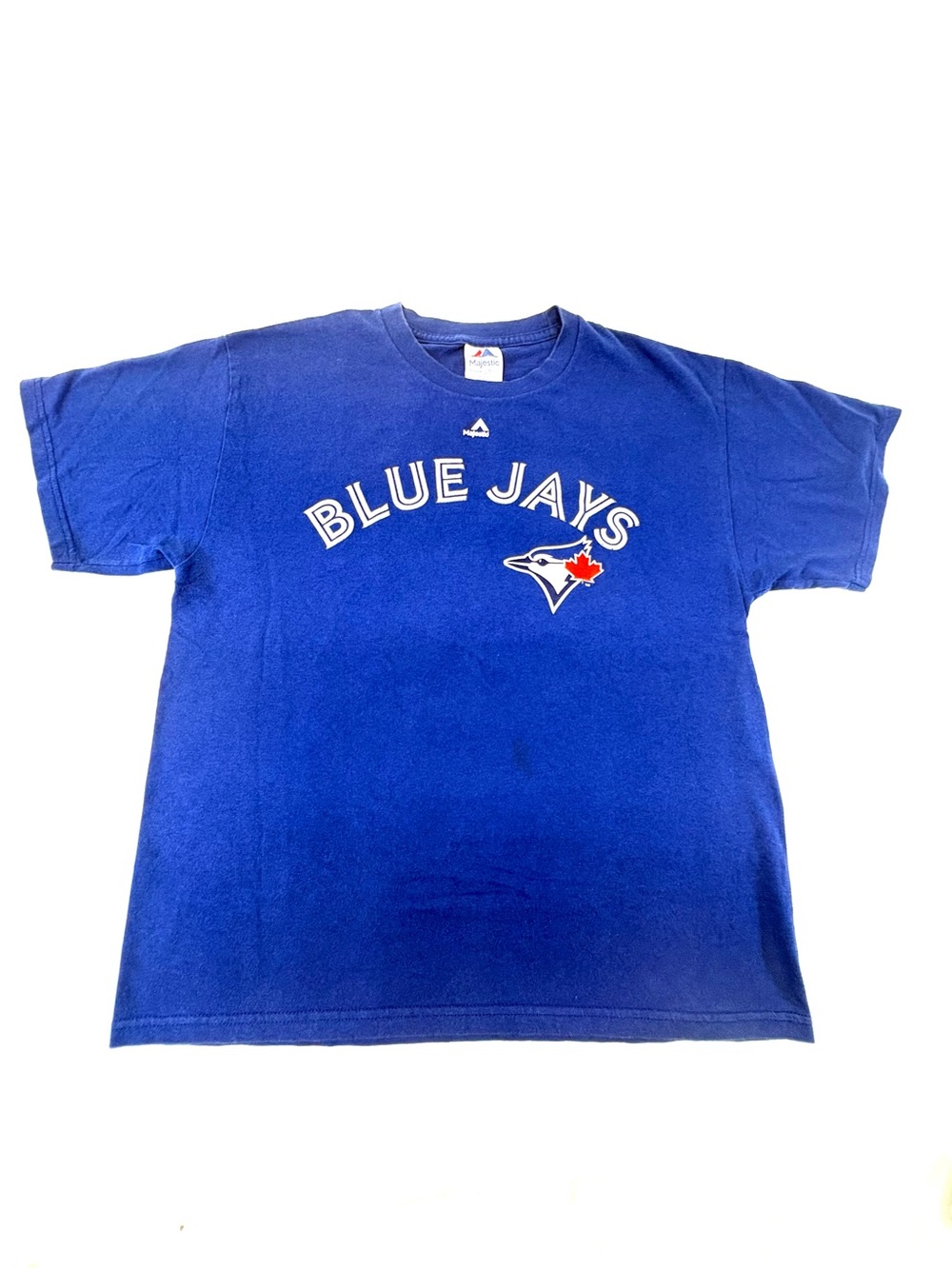 🔥 Vintage Majestic Toronto Blue Jays R.A. Dickey #43 Player Tee 🔥 Size Large